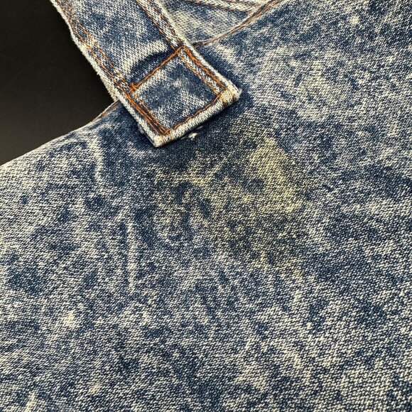 Vintage Denim Tote Blue Acid Wash 1980s Shane Purse Shoulder Bag Retro Fashion - Picture 9 of 12